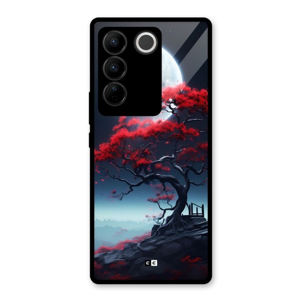 Moon Tree Glass Back Case for Vivo V27