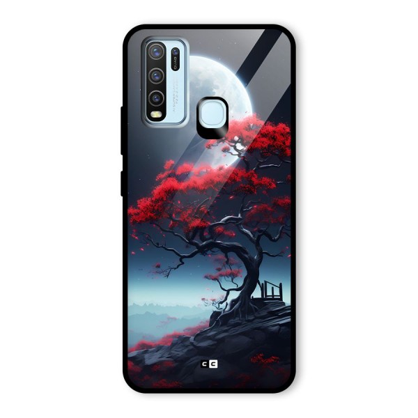 Moon Tree Glass Back Case for Vivo Y30