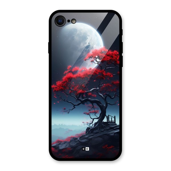 Moon Tree Glass Back Case for iPhone SE 2020