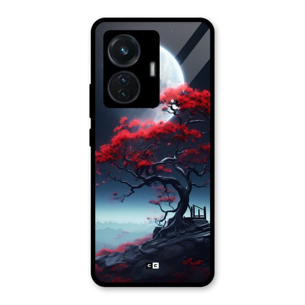 Moon Tree Glass Back Case for iQOO Z6 44W