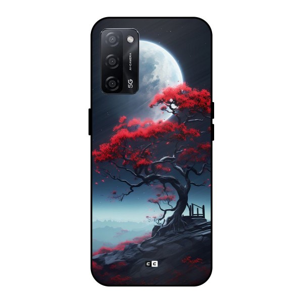 Moon Tree Metal Back Case for Oppo A53s 5G
