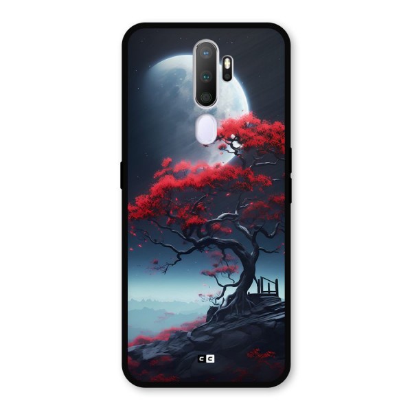 Moon Tree Metal Back Case for Oppo A5 (2020)