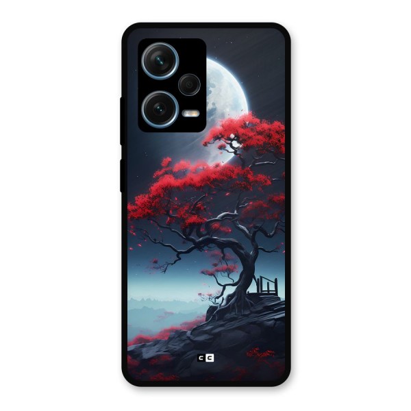 Moon Tree Metal Back Case for Redmi Note 12 Pro Plus 5G
