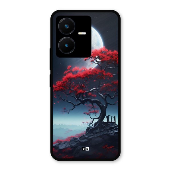 Moon Tree Metal Back Case for Vivo Y22