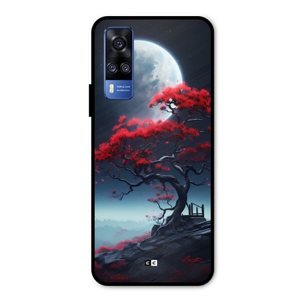 Moon Tree Metal Back Case for Vivo Y51A