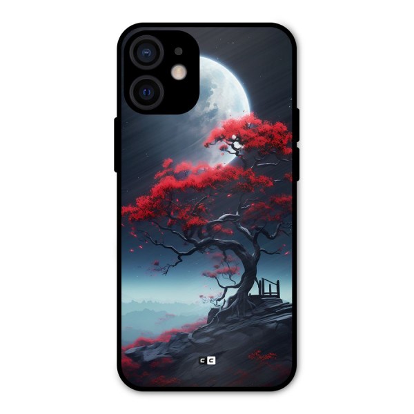 Moon Tree Metal Back Case for iPhone 12 Mini