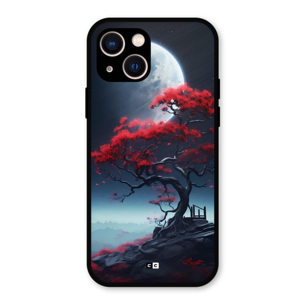 Moon Tree Metal Back Case for iPhone 13