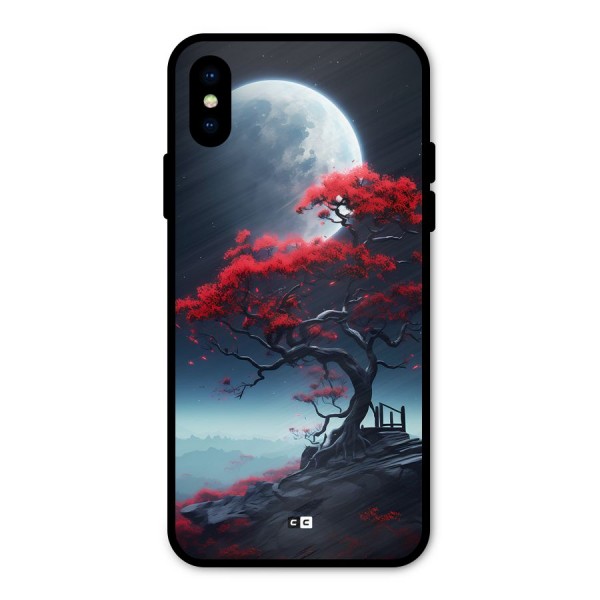 Moon Tree Metal Back Case for iPhone XS