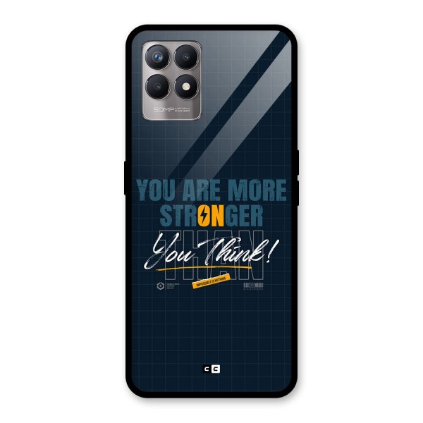 More Stronger Glass Back Case for Realme 8i