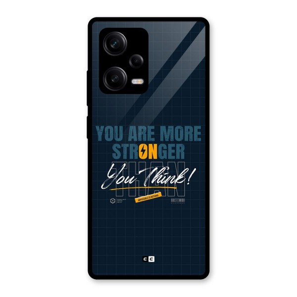 More Stronger Glass Back Case for Redmi Note 12 Pro