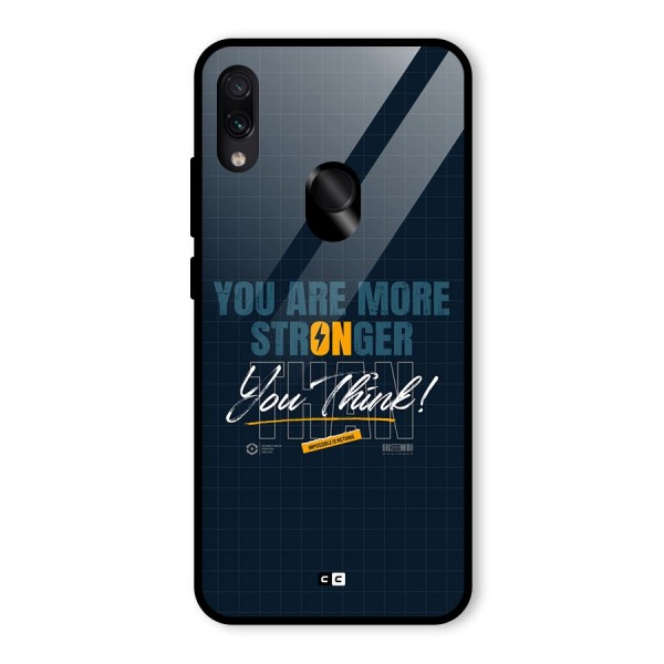 More Stronger Glass Back Case for Redmi Note 7