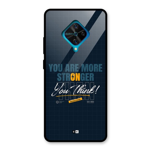 More Stronger Glass Back Case for Vivo S1 Pro