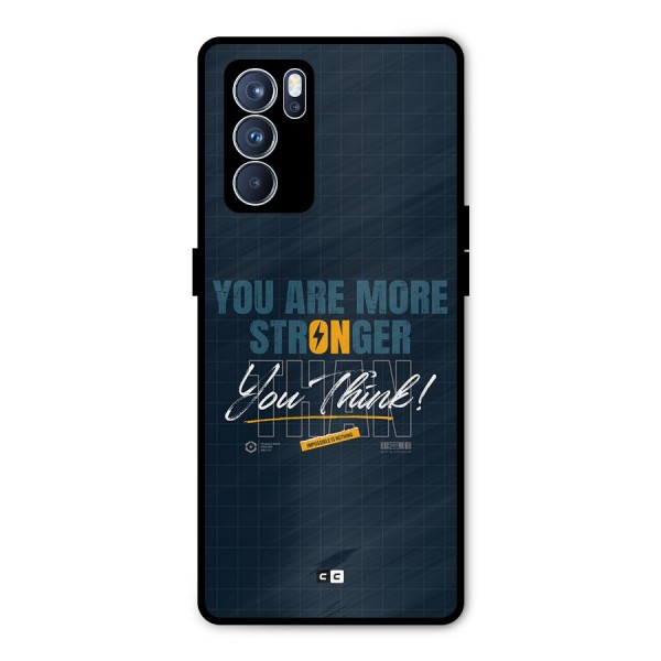 More Stronger Metal Back Case for Oppo Reno6 Pro 5G
