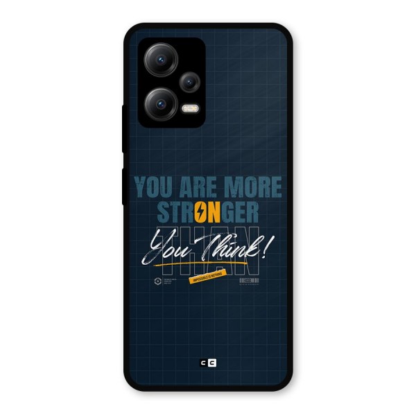 More Stronger Metal Back Case for Poco X5