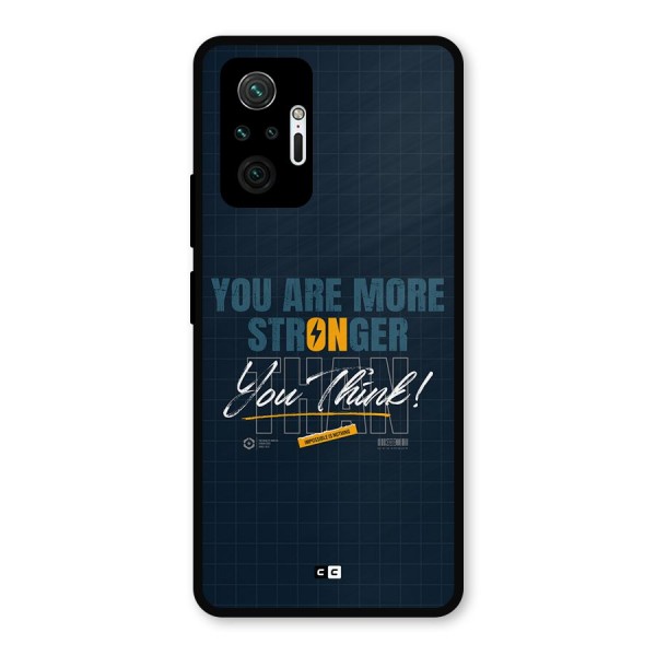More Stronger Metal Back Case for Redmi Note 10 Pro Max