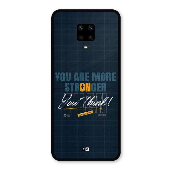 More Stronger Metal Back Case for Redmi Note 9 Pro Max