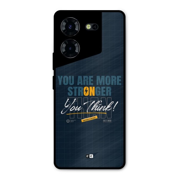 More Stronger Metal Back Case for Tecno Pova 5 Pro 5G