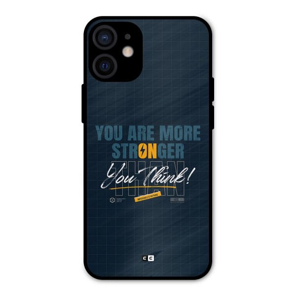 More Stronger Metal Back Case for iPhone 12 Mini