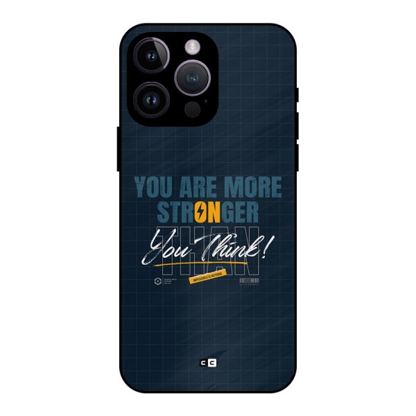 More Stronger Metal Back Case for iPhone 14 Pro Max