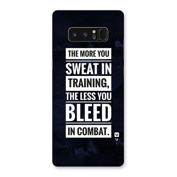 More You Sweat Less You Bleed Back Case for Galaxy Note 8