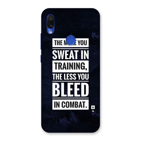 More You Sweat Less You Bleed Back Case for Redmi Note 7S