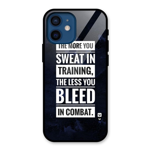 More You Sweat Less You Bleed Glass Back Case for iPhone 12 Mini