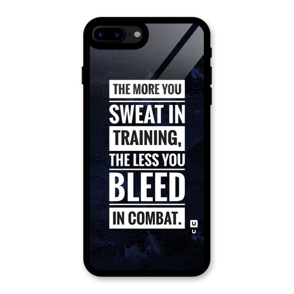 More You Sweat Less You Bleed Glass Back Case for iPhone 7 Plus