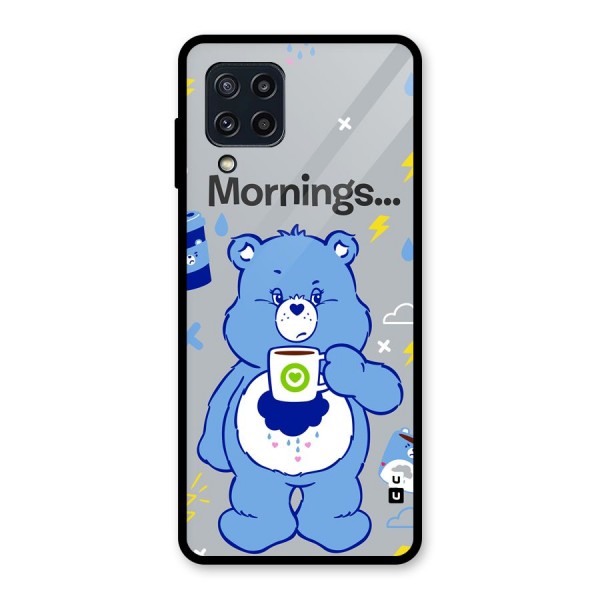 Morning Bear Glass Back Case for Galaxy M32
