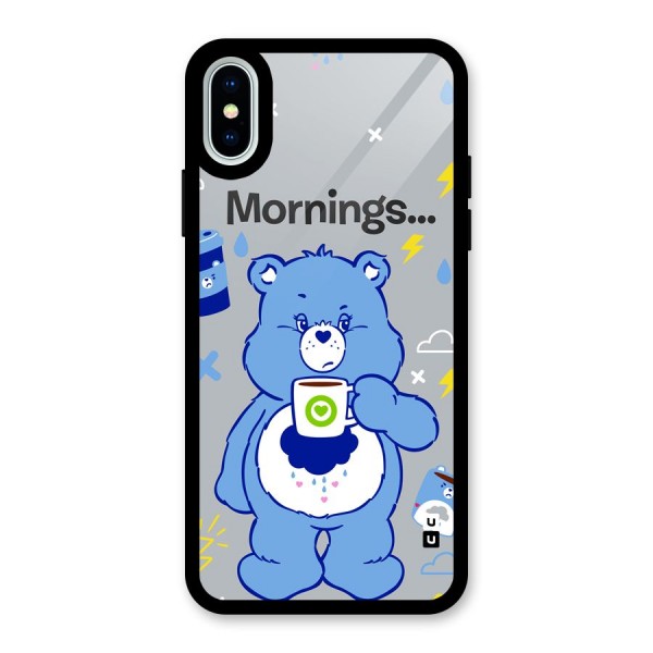 Morning Bear Glass Back Case for iPhone X