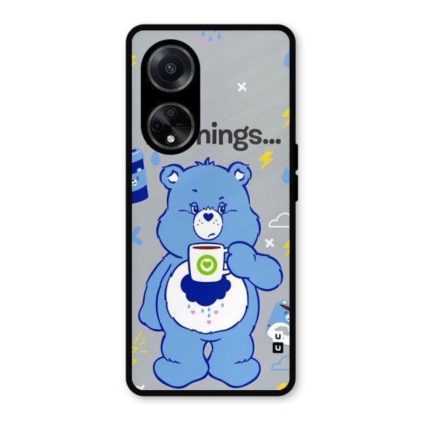 Morning Bear Metal Back Case for Oppo F23
