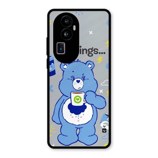 Morning Bear Metal Back Case for Oppo Reno10 Pro Plus