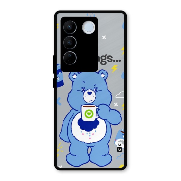 Morning Bear Metal Back Case for Vivo V27