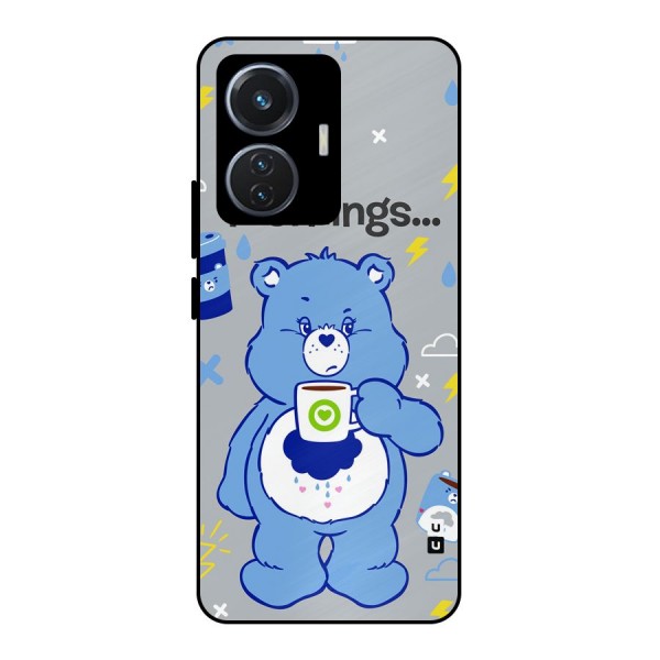 Morning Bear Metal Back Case for iQOO Z6 44W