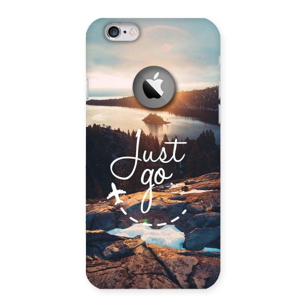 Morning Just Go Back Case for iPhone 6 Logo Cut