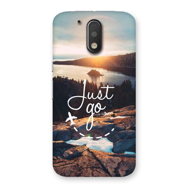 Morning Just Go Back Case for Moto G4 Plus