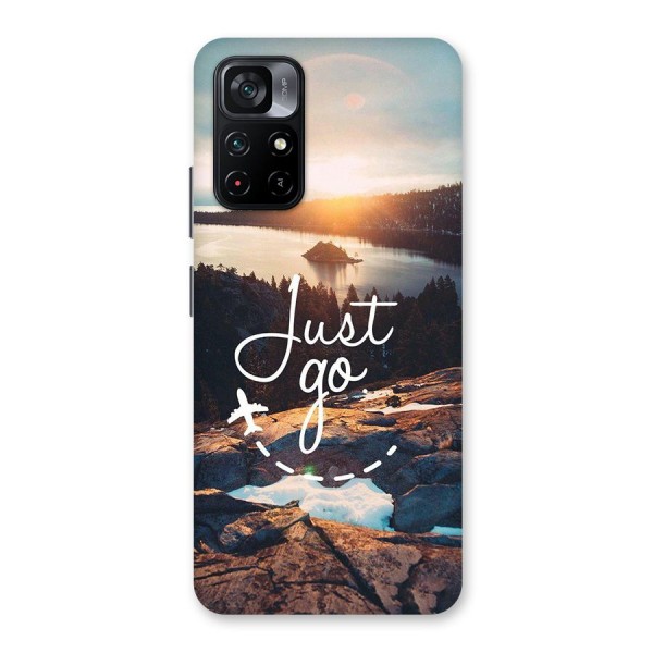 Morning Just Go Glass Back Case for Poco M4 Pro 5G