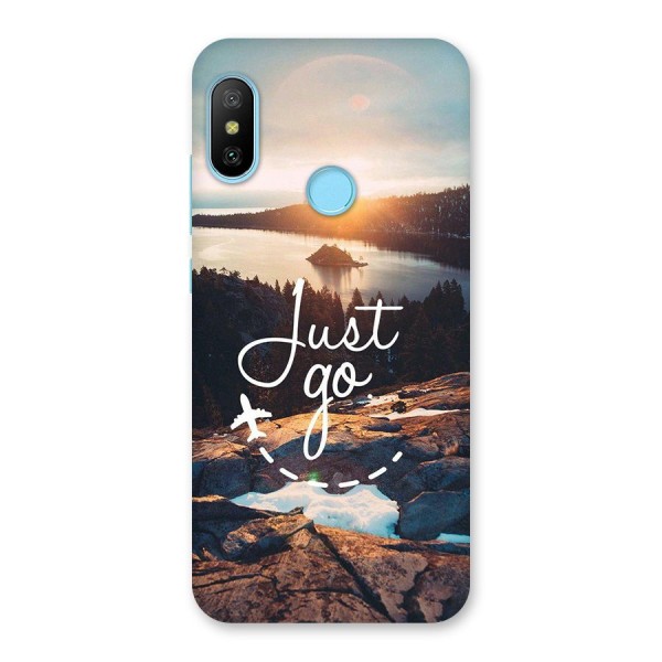 Morning Just Go Back Case for Redmi 6 Pro