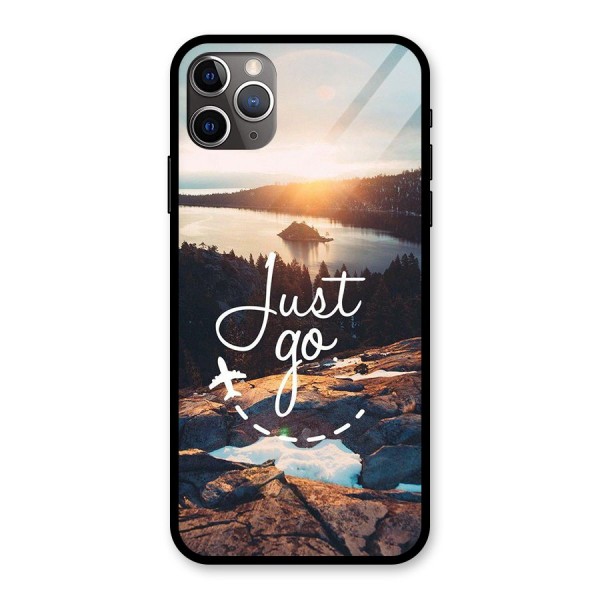 Morning Just Go Glass Back Case for iPhone 11 Pro Max
