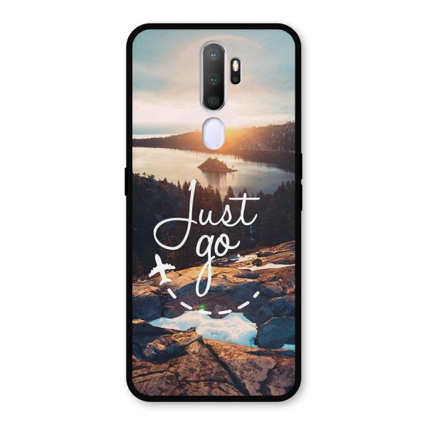 Morning Just Go Metal Back Case for Oppo A9 (2020)