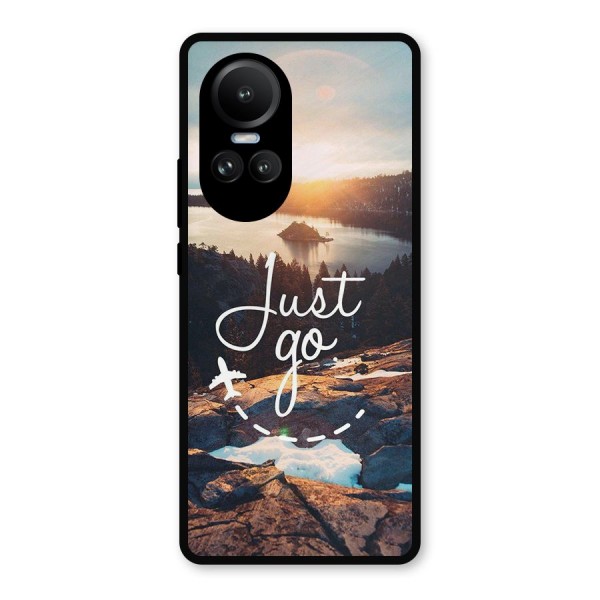 Morning Just Go Metal Back Case for Oppo Reno10
