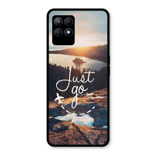 Morning Just Go Metal Back Case for Realme 8i