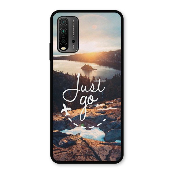 Morning Just Go Metal Back Case for Redmi 9 Power