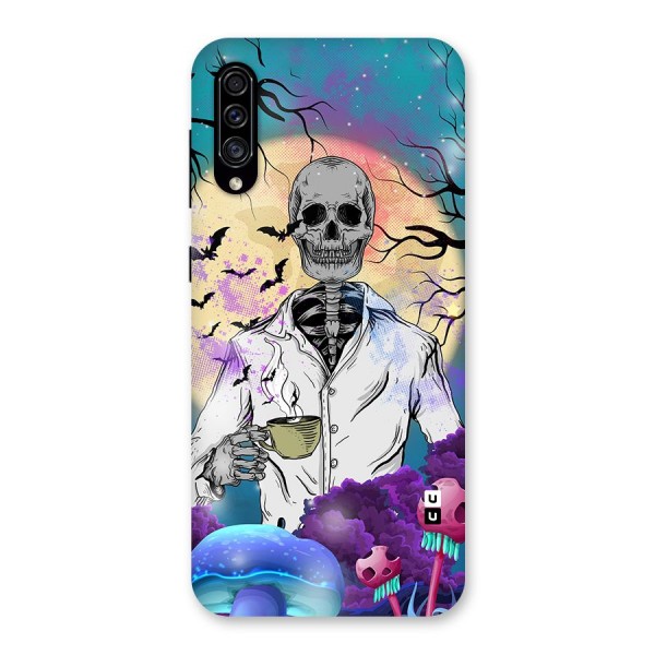 Morning Tea Skull Back Case for Galaxy A30s