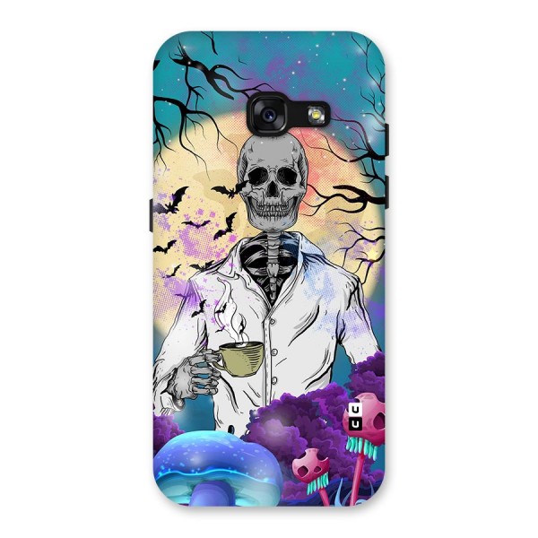 Morning Tea Skull Back Case for Galaxy A3 (2017)