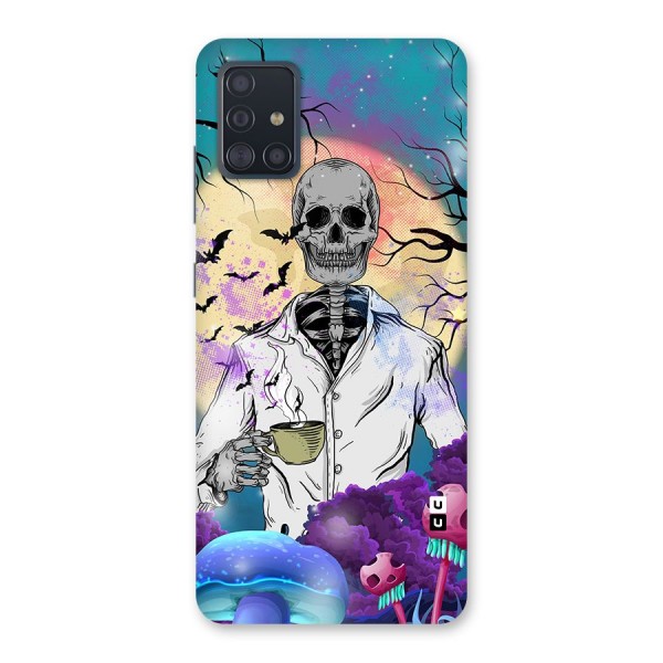 Morning Tea Skull Back Case for Galaxy A51