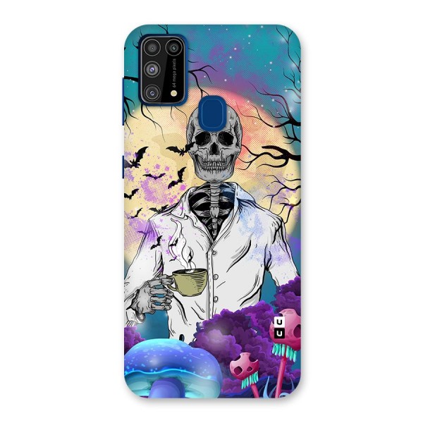 Morning Tea Skull Back Case for Galaxy M31