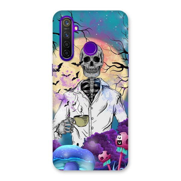 Morning Tea Skull Back Case for Realme 5 Pro