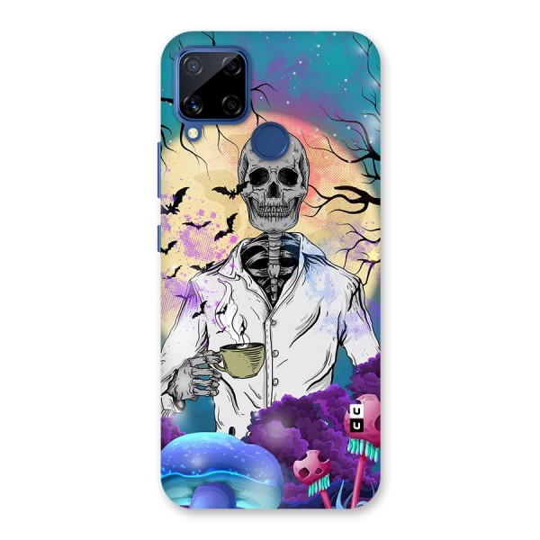 Morning Tea Skull Back Case for Realme Narzo 30A