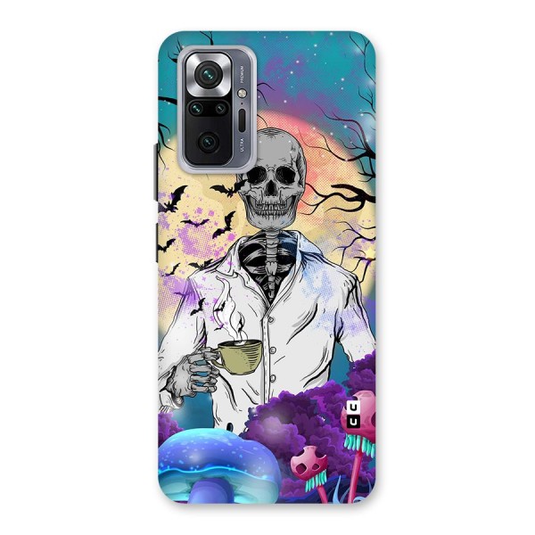 Morning Tea Skull Back Case for Redmi Note 10 Pro