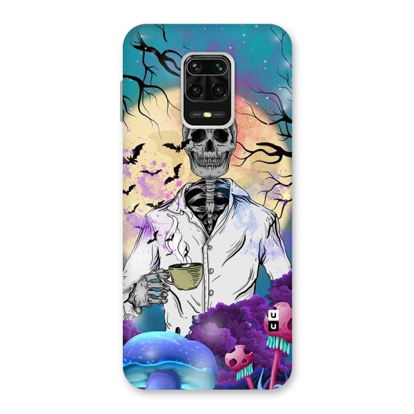 Morning Tea Skull Back Case for Redmi Note 9 Pro Max